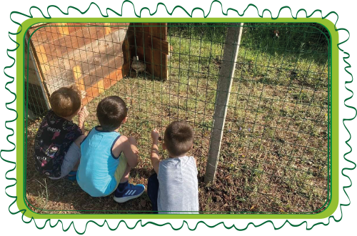 bambini con coniglietti